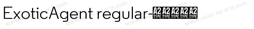 ExoticAgent regular字体转换